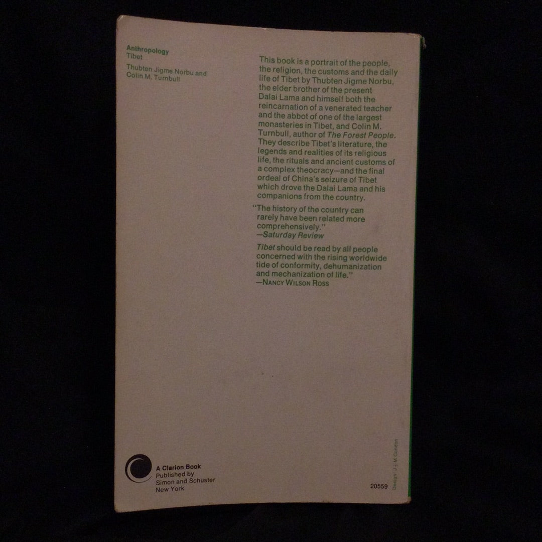 ‘Tibet’ by Norbu & Turnbull