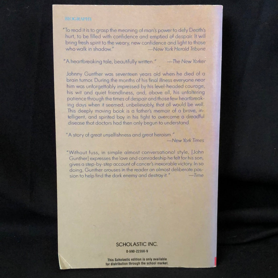 ‘Death Be Not Proud’ by John Gunther