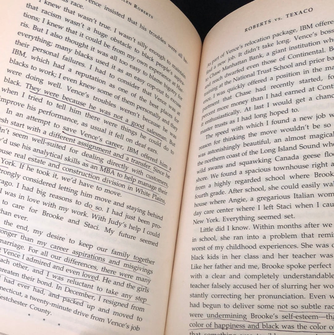 ‘Roberts vs. Texaco, A True Story of Race and Corporate America’ by Bari-Ellen Roberts with Jack E. White