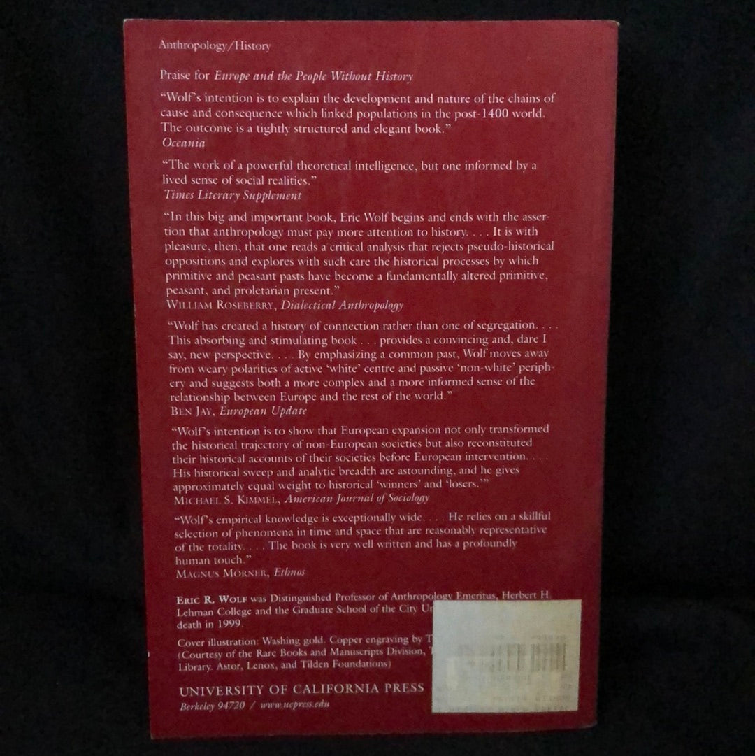 ‘Europe and the People Without History’ by Eric R. Wolf