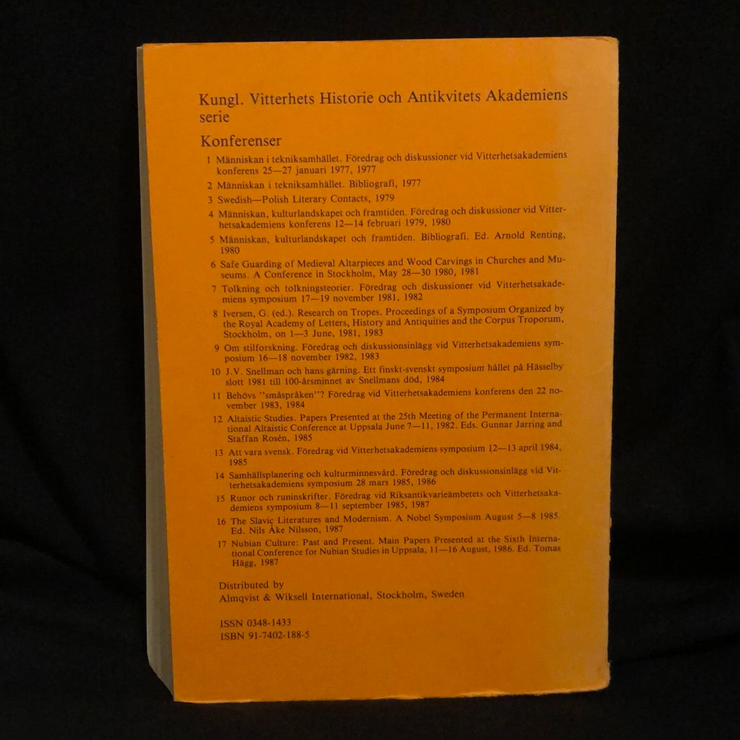 ‘Nubian Culture Past and Present’ by Tomas Hagg