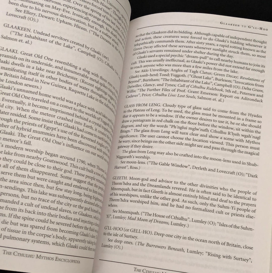 ‘The Cthulhu Mythos Encyclopedia’ by Daniel Harms