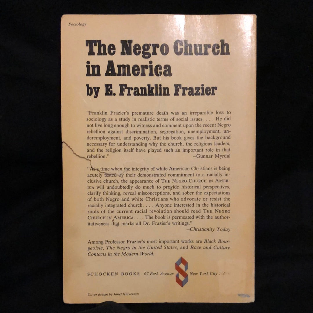‘The Negro Church in America’ by E. Franklin Frazier