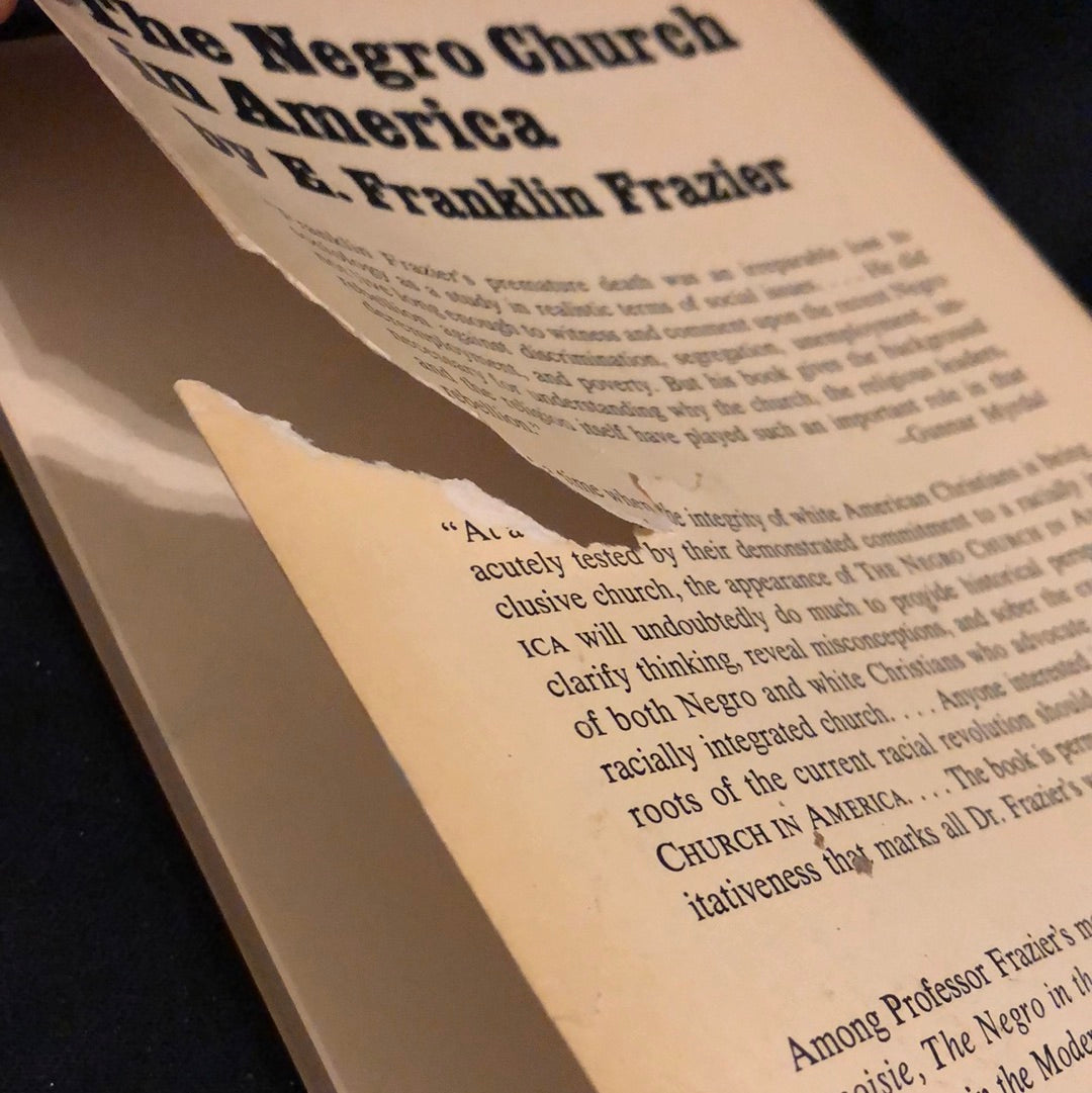 ‘The Negro Church in America’ by E. Franklin Frazier