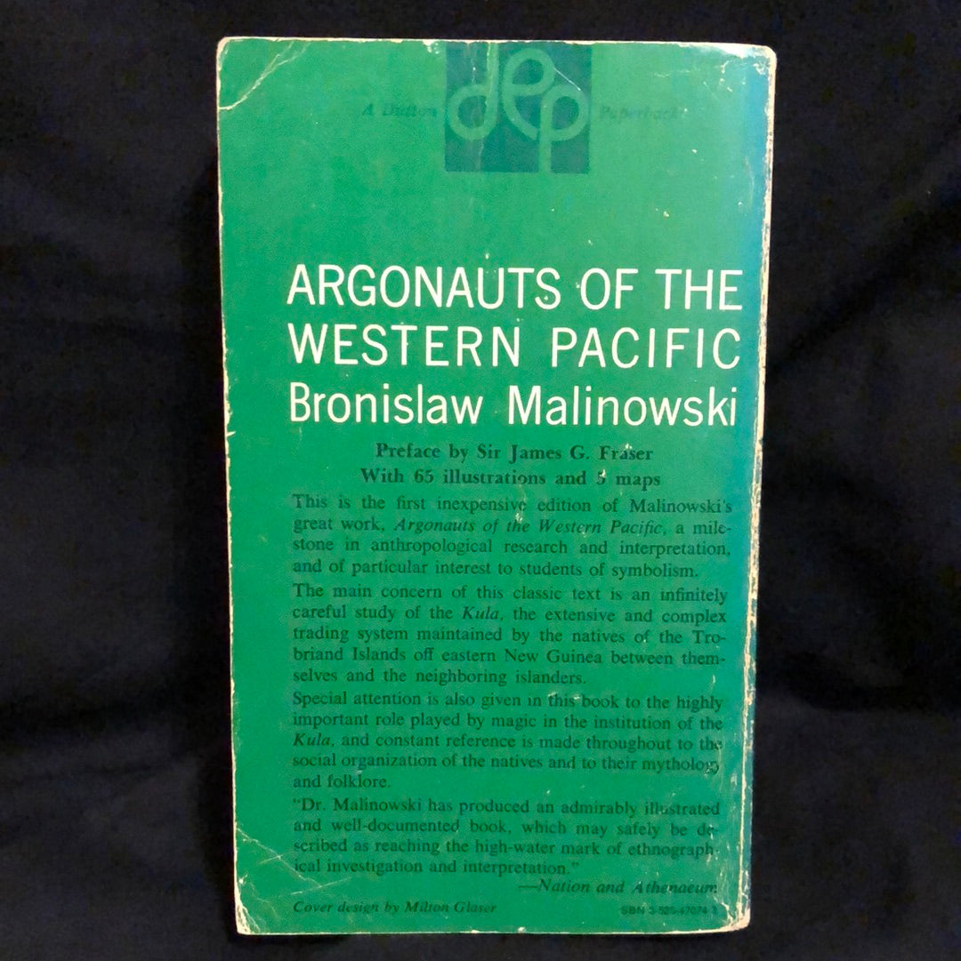 ‘Argonauts of the Western Pacific’ by Bronislaw Malinowski