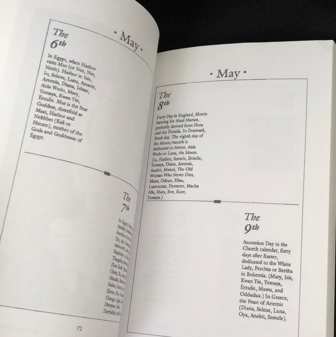 ‘The Goddess Book of Days’ by Diane Stein