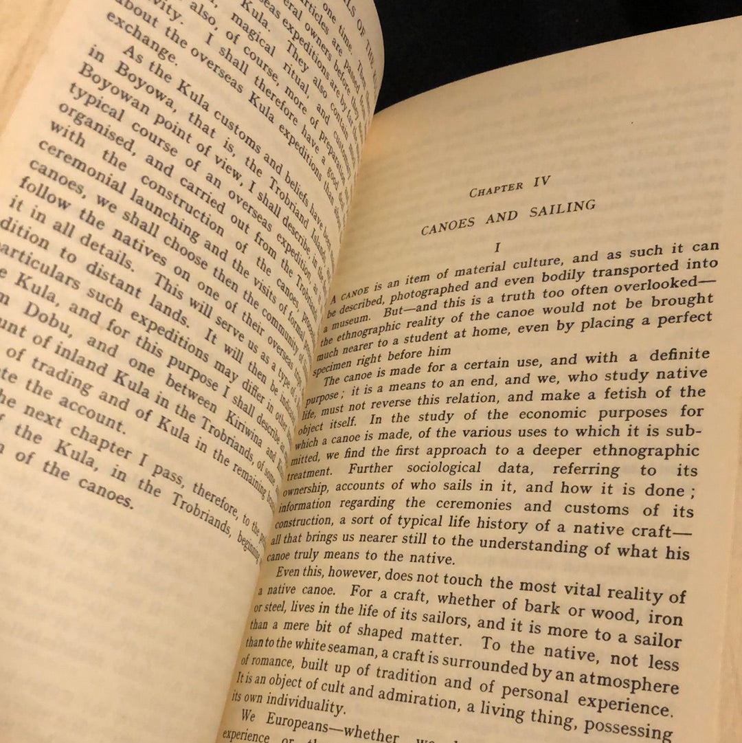 ‘Argonauts of the Western Pacific’ by Bronislaw Malinowski