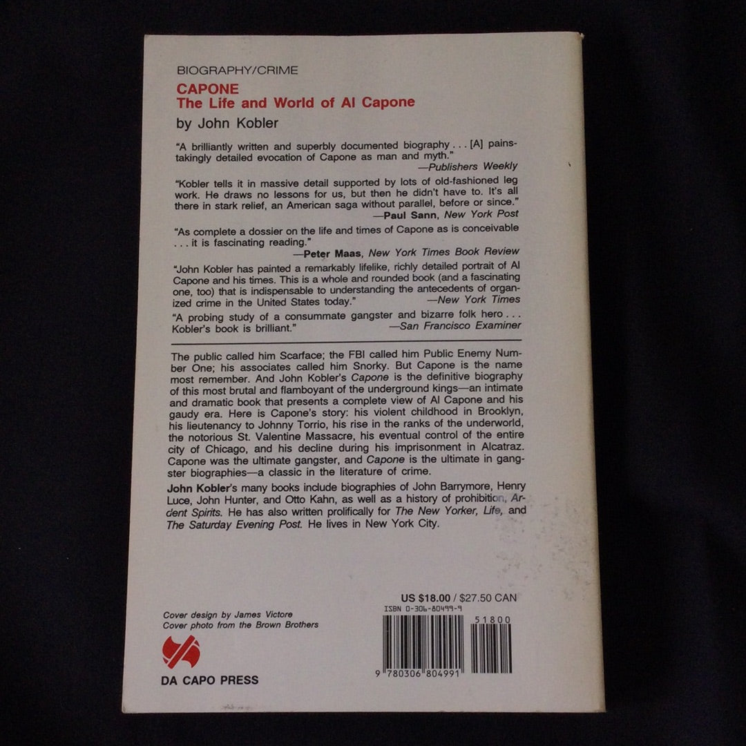‘Capone, The Life and World of Al Capone’ by John Kobler