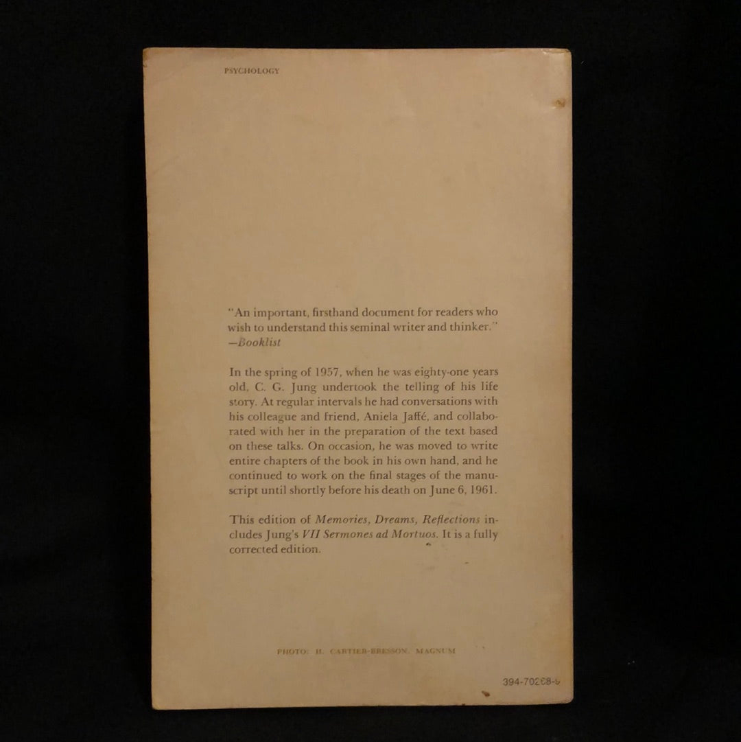 ‘Memories, Dreams, Reflections by C.G. Jung