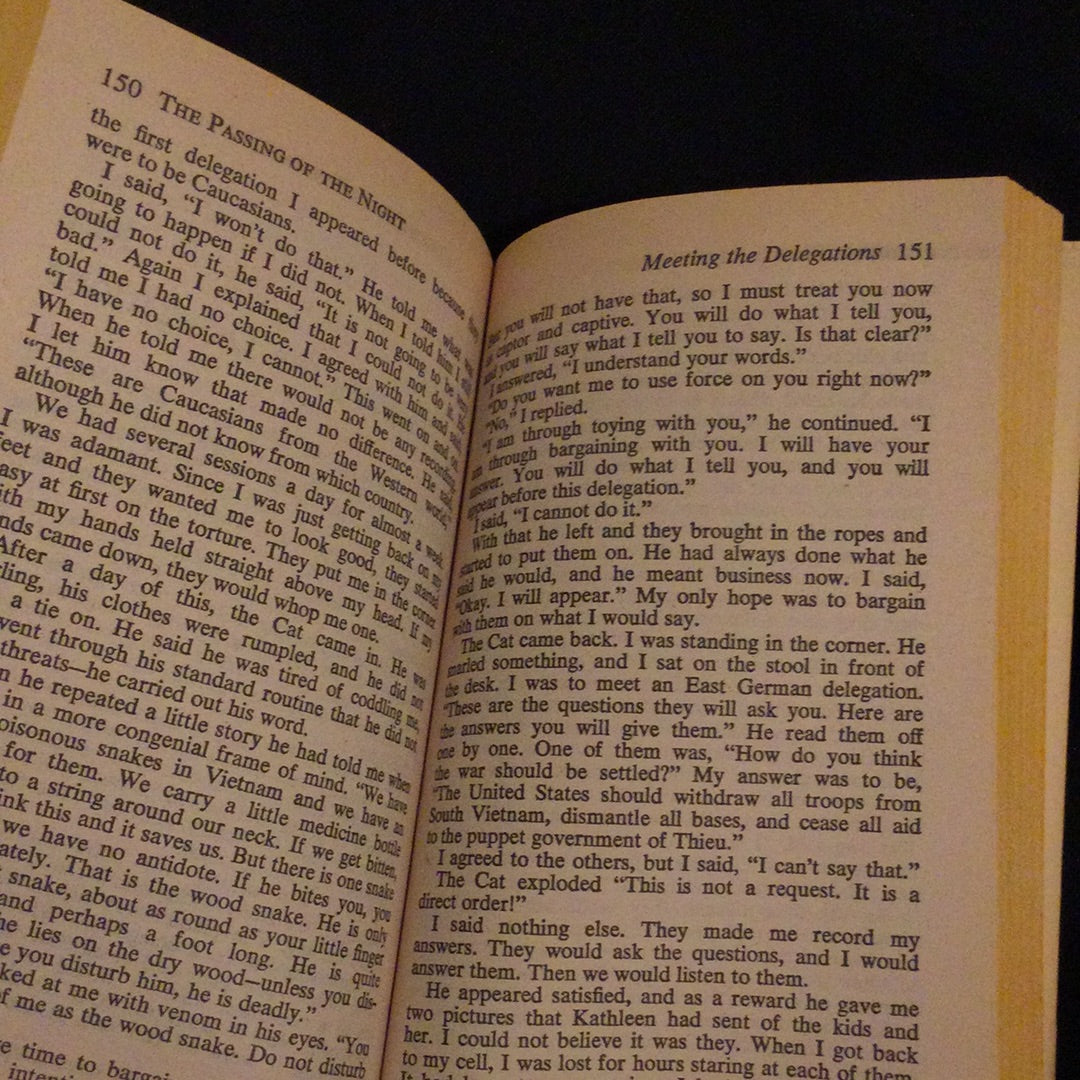 ‘The Passing of the Night: My Seven Years as a Prisoner of the North Vietnamese’ by Colonel Robinson Risner