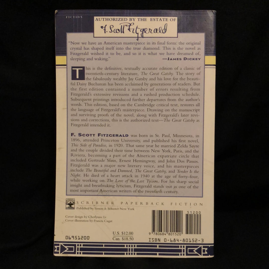 ‘The Great Gatsby’ by F. Scott Fitzgerald