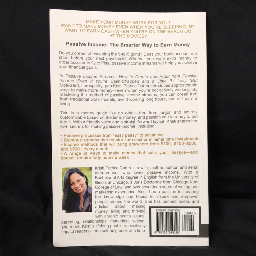 ‘Passive Income Streams’ by Kristi Patrice Carter