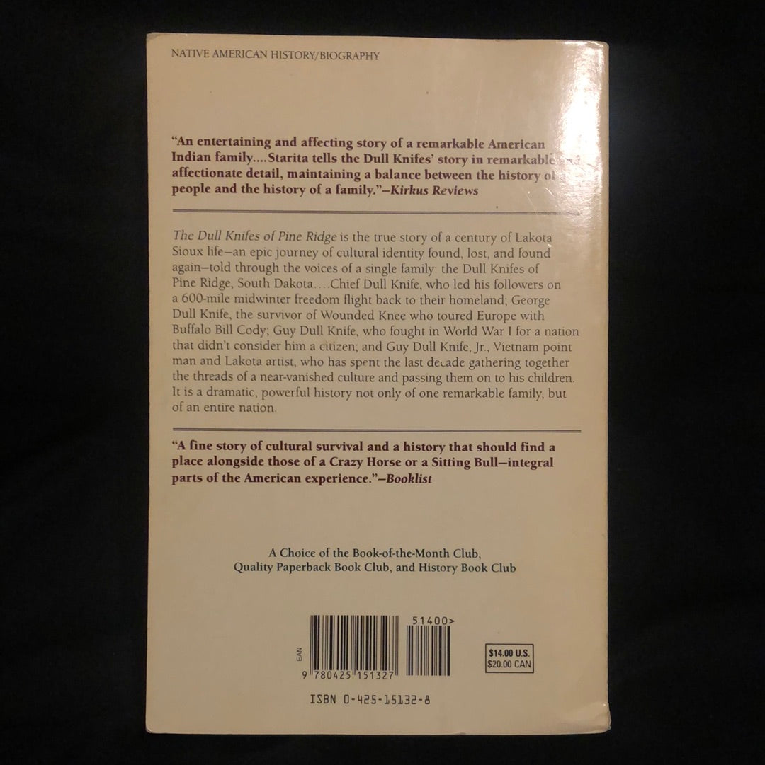 ‘The Dull Knifes of Pine Ridge, A Lakota Odyssey’ by Joe Starita