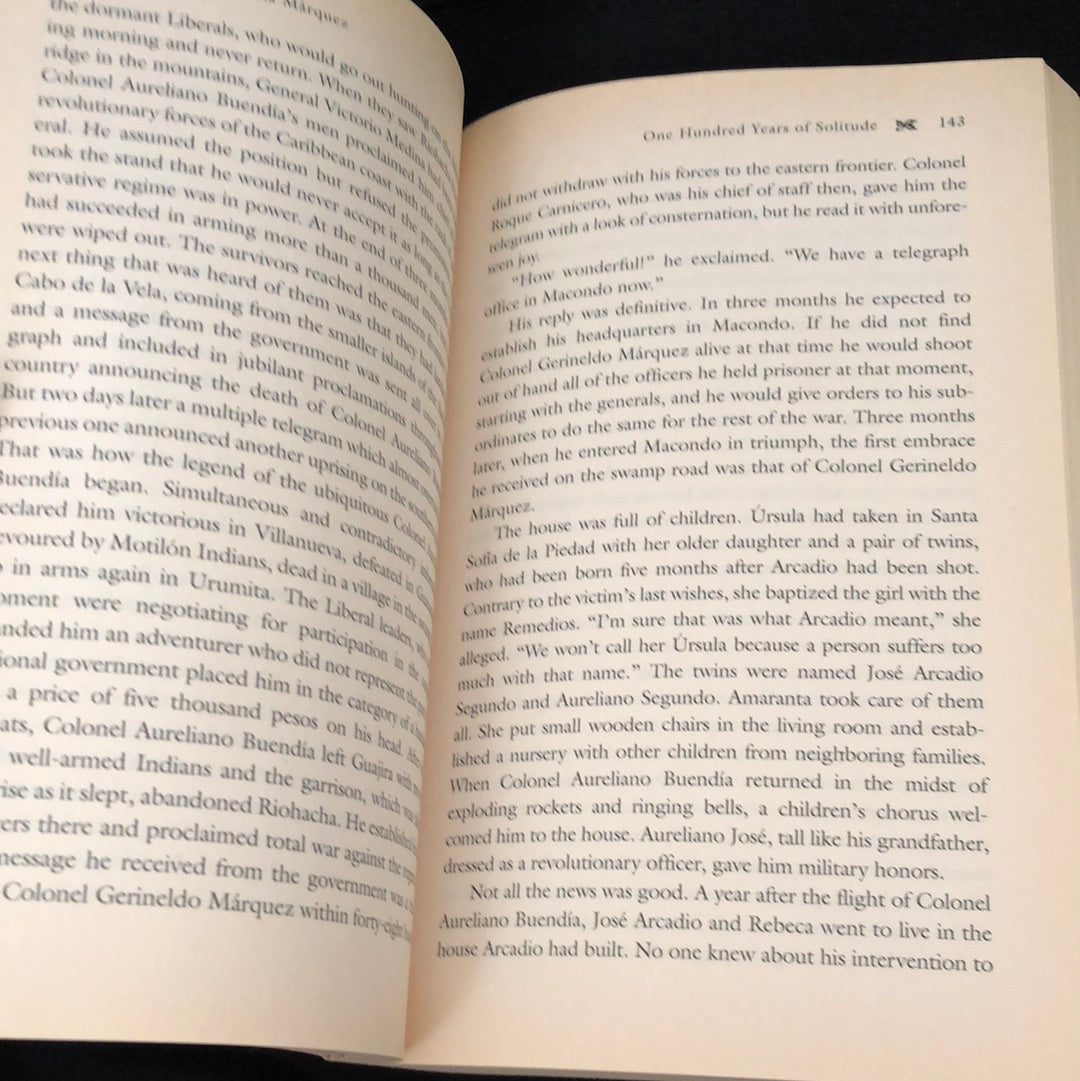 ‘One Hundred Years of Solitude’ by Gabriel Marquez