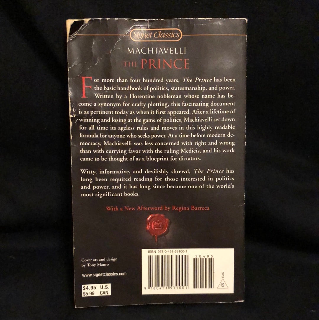 ‘The Prince’ by Niccolo Machiavelli