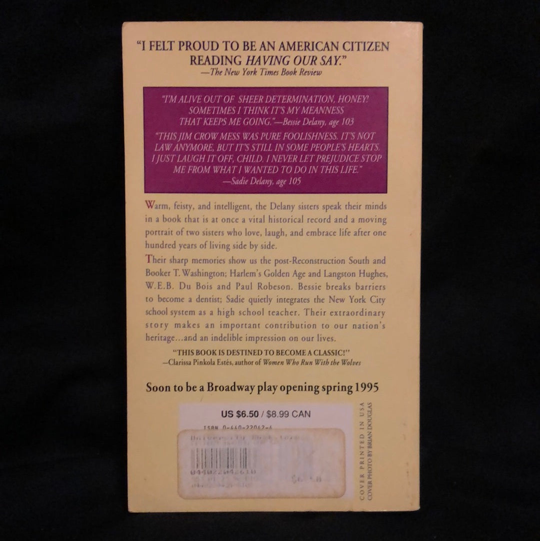 ‘Having Our Say’ by Sarah & Elizabeth Delany with Amy Hill Hearth