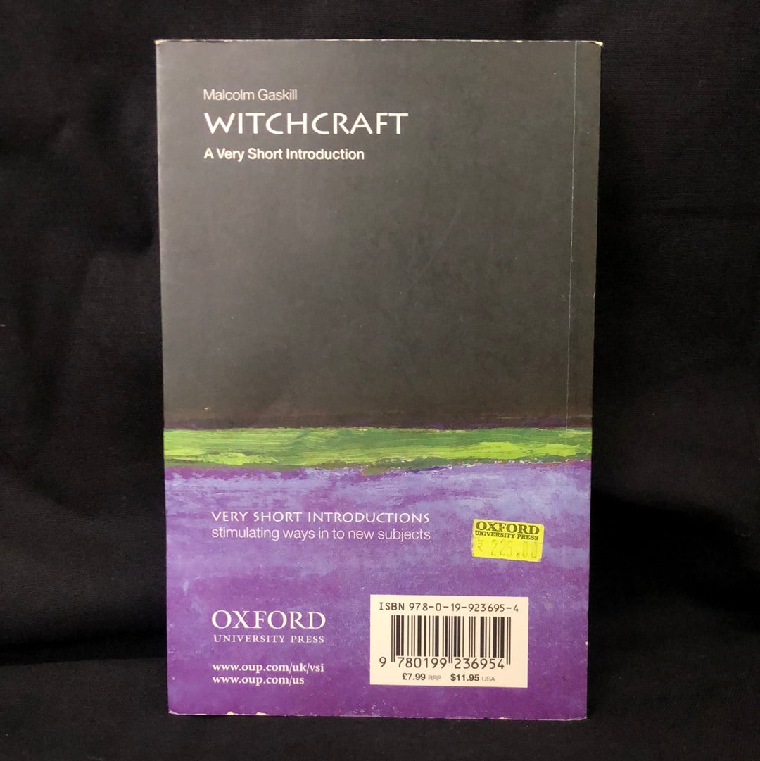 ‘Witchcraft A Very Short Introduction’