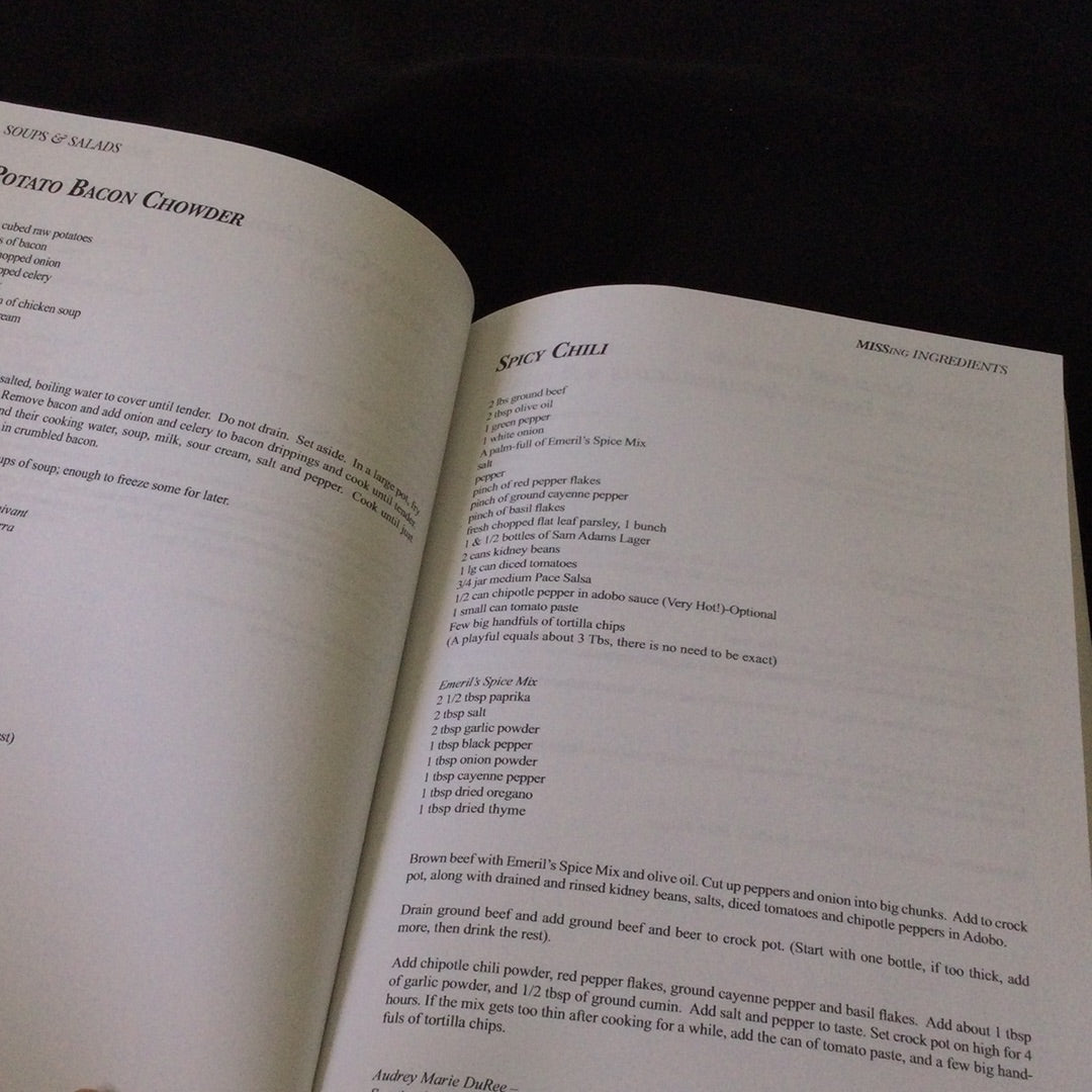 ‘A Re-membering Cookbook, MISSing Ingredients’ by Kathy Sandler & Megan Kuhl