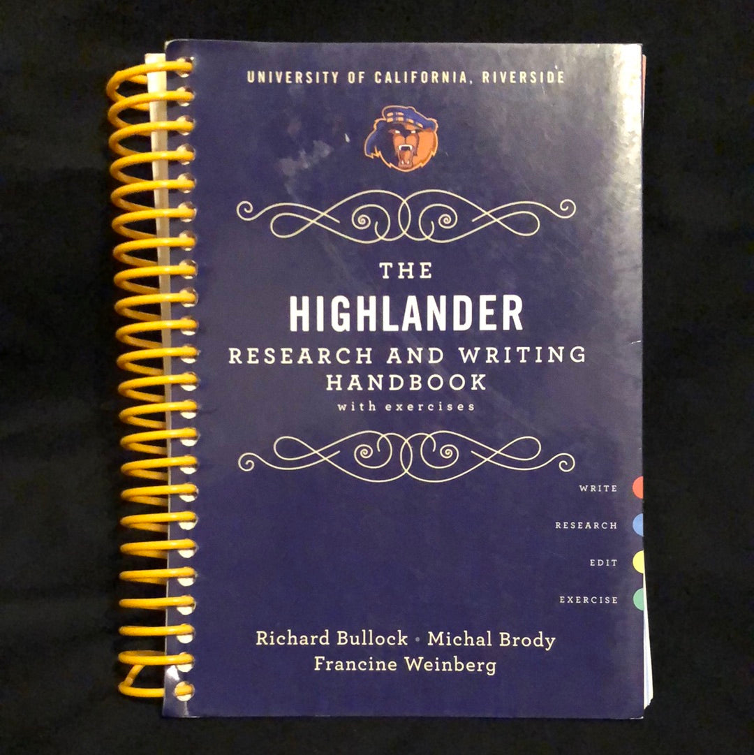 ‘The Highlander Research and Writing Handbook’ by Richard Bullock, Michal Brody & Francine Weinberg
