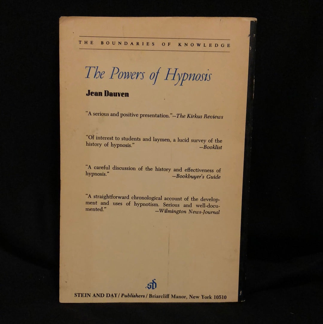 ‘The Power of Hypnosis’ by Jean Dauven
