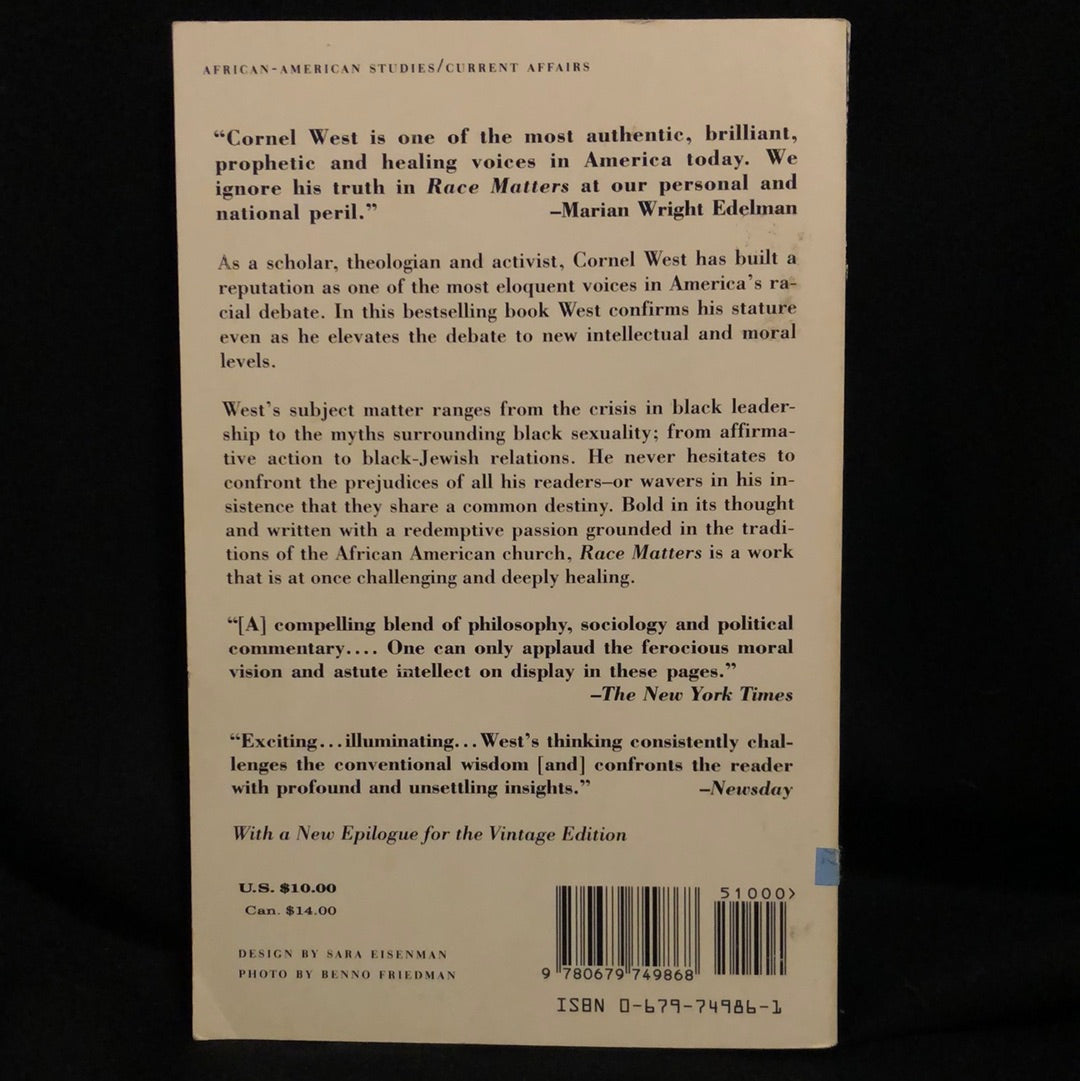 ‘Race Matters’ by Cornel West