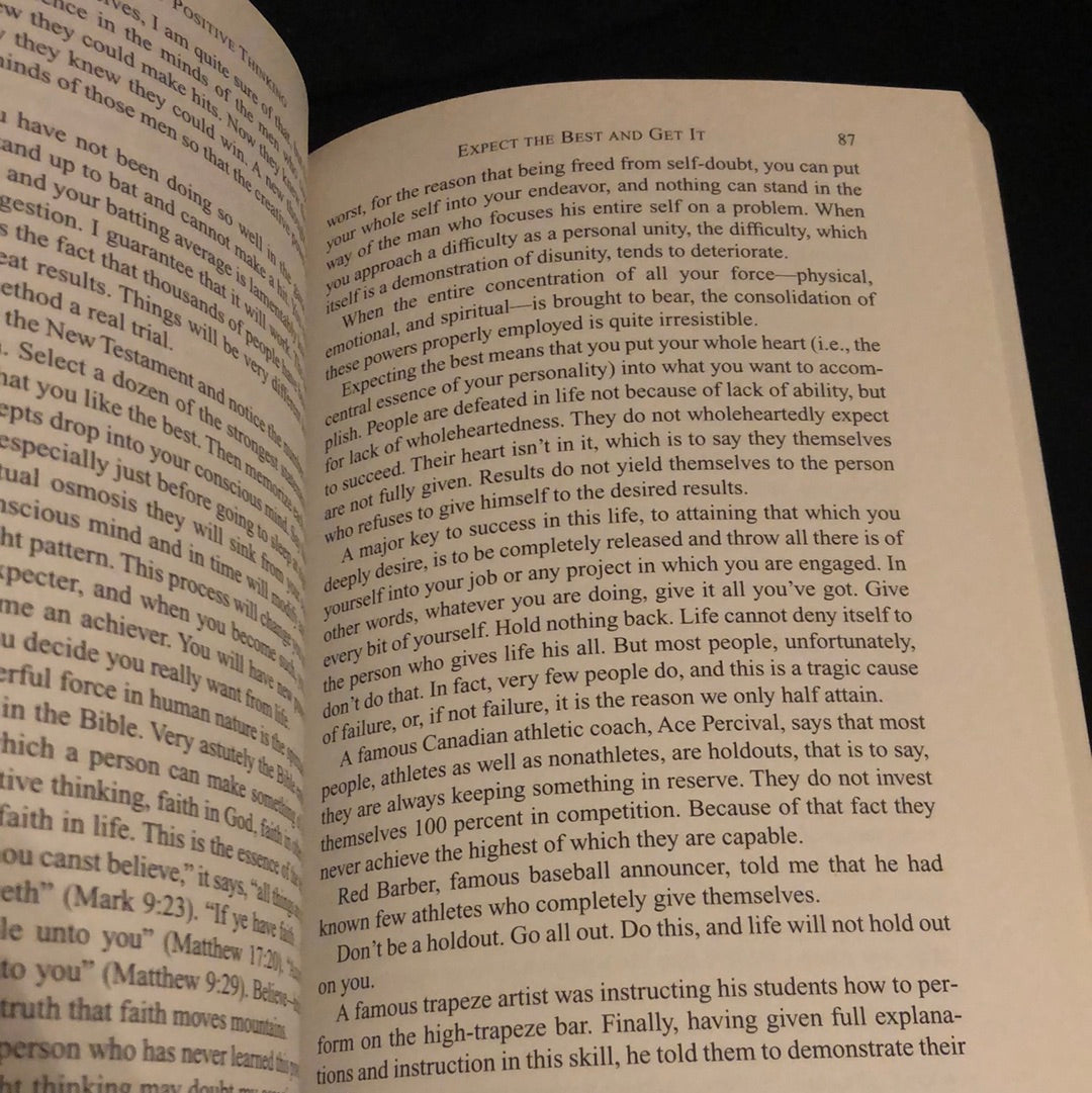 ‘The Power of Positive Thinking’ by Norman Vincent Peale