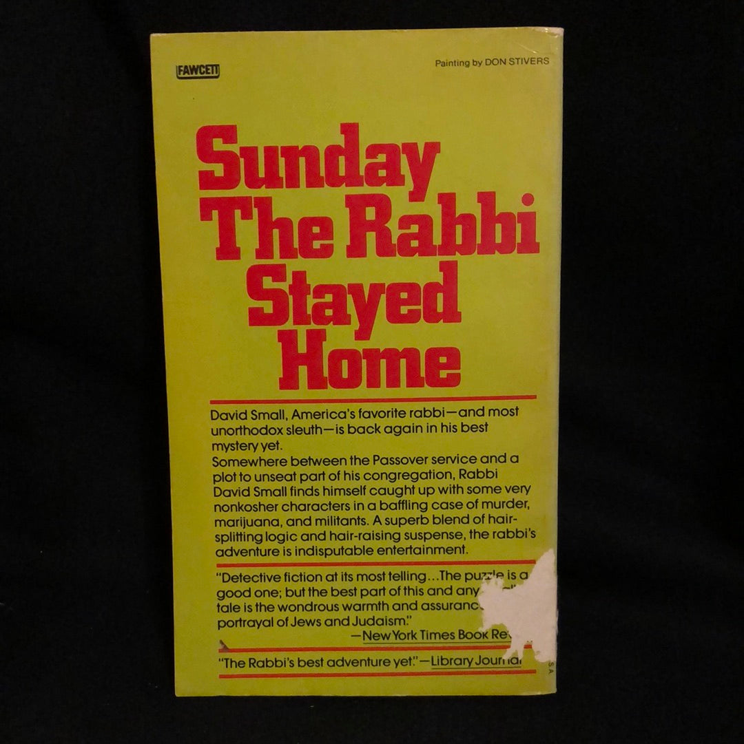 ‘Sunday The Rabbi Stayed Home’ by Harry Kemelman