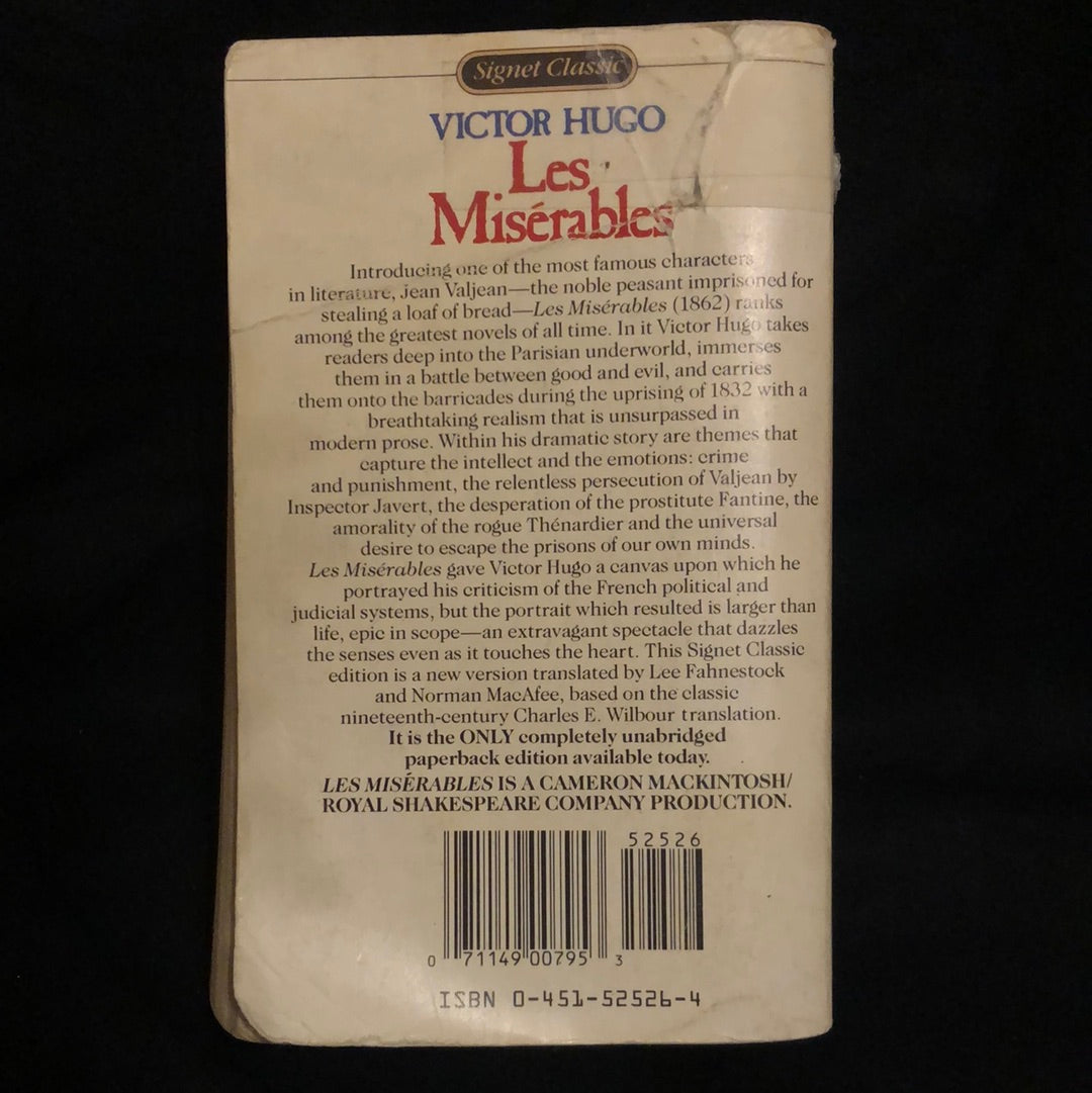 ‘Les Miserables’  by Victor Hugo